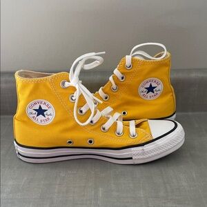 Converse All Star Yellow High-Practically Brand New